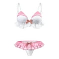 thumbnail image 5 of Littleforbig Bikini Bra Panties Set Women’s Female Magical Girls Pink 2XL, 5 of 5
