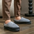 thumbnail image 5 of Pmoiste Moccasin Slippers for Men Fuzzy Comfy Memory Foam Non Slip Warm Winter House Slipper, 5 of 6