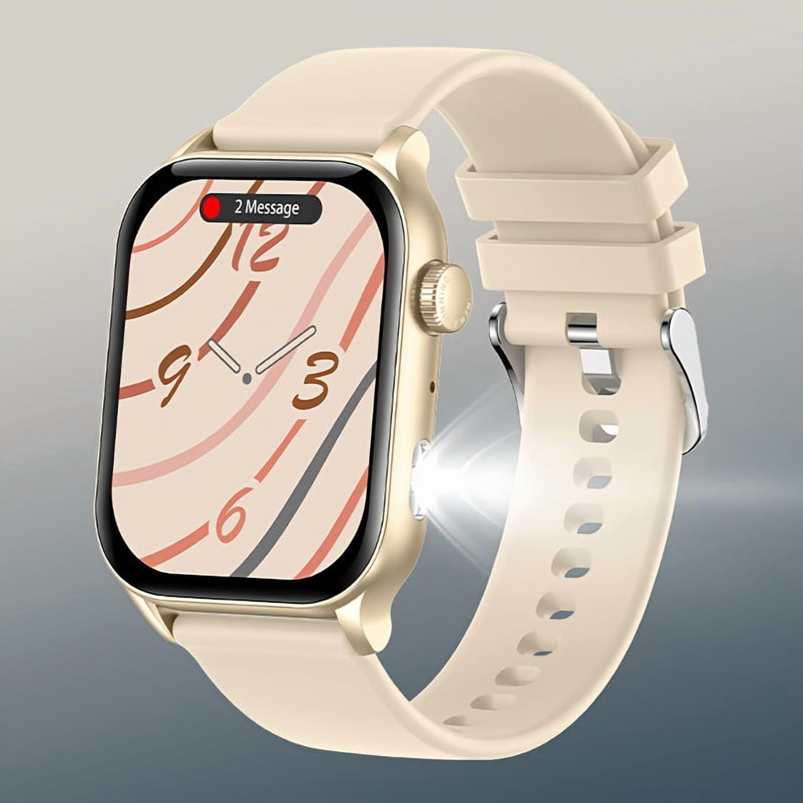 Multi-functional smartwatch with AI control and LED light. Rich sports modes and watch faces, cross-system compatible and perfect for gifting.