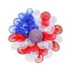 thumbnail image 2 of Corona de Flores de Malla para El Día de La Independencia, Clásica, Roja, Blanca y Azul, para Colgar En La Puerta, Decoración de Patio Al Aire Libre., 2 of 7