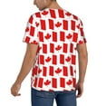 thumbnail image 2 of KLL Canada for Men's Baseball Shirts,Short Sleeve Casual Shirts Button Down Shirt for Men Beach Summer Wedding Shirt-Large, 2 of 7