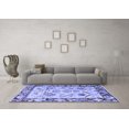thumbnail image 3 of Ahgly Company Machine Washable Indoor Rectangle Abstract Blue Modern Area Rugs, 5' x 8', 3 of 4