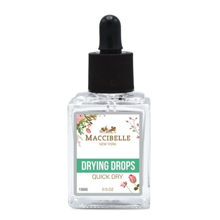 Maccibelle Super Quick Dry Drops 0.5 oz - Best Drying Drops - Shiny And Super Gloss - Dry in Seconds
