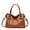 Brown, variant on Sunyuer Vintage Handbags for Women, Large Capacity Tote Shoulder Purses PU Leather Top Handle Crossbody Satchel Travel Work Commute