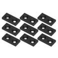 thumbnail image 4 of Profile Plug Plate, Aluminum Alloy End Covers Corrosion Resistant 2040 Double Holes Standard Sizes Screw Fixing  for Robotics Projects for CNC Machines Silver,Black, 4 of 7