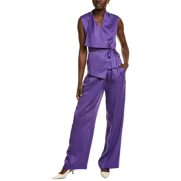 BGL womens 2pc Vest & Pant Set, 10, Purple