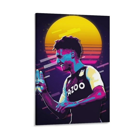 Ollie Watkins Canvas Poster Posters Wall Art Painting Canvas Gift Living Room Prints Bedroom Decor Poster Artworks 16x24inch(40x60cm)