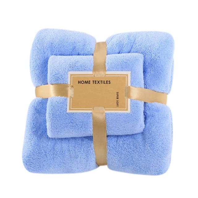 Conjunto de Toallas de Baño,2 en 1 Toalla de Baño Portátil Y Toalla de Cara,28.74x51.18In Microfibra Suave Seca Rápidamente para las Mujeres Viaje Casa Toallas de Baño de Algodón,2Pc