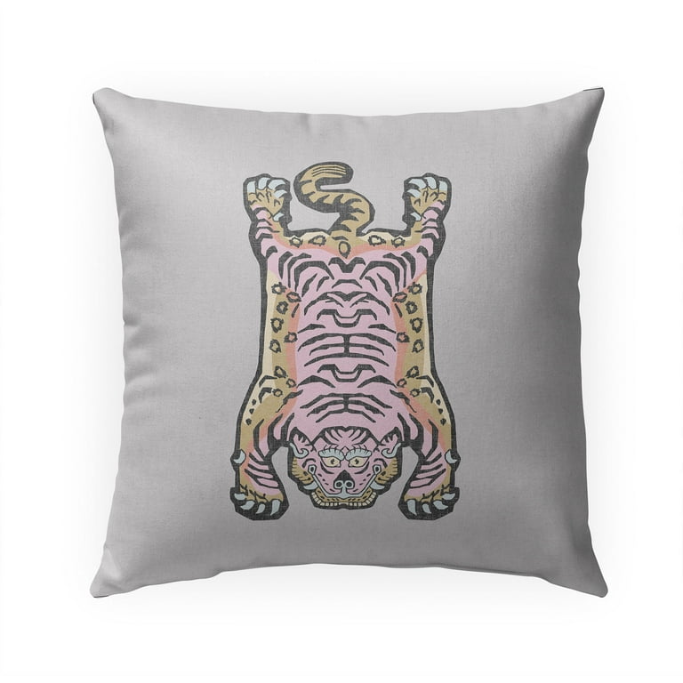 Pink 2025 tiger pillow