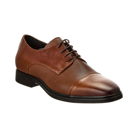 

KARL LAGERFELD Cap Toe Leather Oxford 10.5 Brown