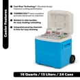 thumbnail image 2 of Igloo 16 QT Laguna Hard Side Ice Chest Cooler with Wheels, Aqua Water, 2 of 15