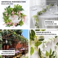 thumbnail image 4 of Efavormart 2 Pack Lavender Silk Wisteria Flower Garland Hanging Vines, Artificial Floral Garland Wedding Arch Decor - 6ft, 4 of 6