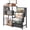 Black & Brown, variant on Olakee Record Player Table, with 3-Tier Vinyl Storage for 220 Albums, for Living Room Music Room Study, Black and Brown