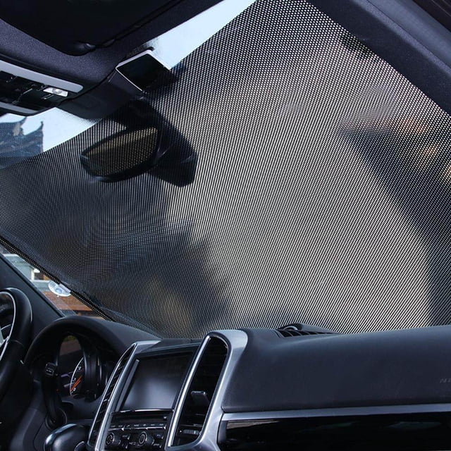 Parasol retráctil automático para coche, protección para parabrisas, protección solar, protección UV, visera, cortina de sombra