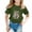 Army Green #127, variant on Tops for Kids Ages 3-8 St. Patrick's Day Short Sleeve Printed Spring 2026 T-Shirts Light Blue 110