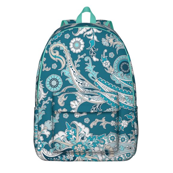 Retro Paisley Backpack Featuring Artistic Mandala, Floral and Exotic Ethnic Patterns