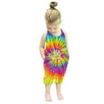 thumbnail image 2 of FRSASU Kids Jumpsuit ,Toddler Baby Girls Strap Rainbow Tie Dyed Romper Harem Jumpsuit Outfits, 2 of 7