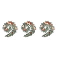 thumbnail image 2 of mmirethe Durable Artificial Flower Table Runner - Good Texture Exquisite Crafted Decoration Wedding Brown 3Set, 2 of 6