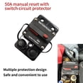 thumbnail image 4 of Disyuntor de 50 Amperios con /8 "-16 Espárragos 72 V CC Máx. para Coche, Barco, Vehículo , Camión, Autobús Baoblaze Interruptor de circuito de reinicio manual, 4 of 8