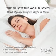 Sobel Westex Sobella Queen Size Bed Pillow | Side Sleeper Pillow for Adults | 300TC, 100% Cotton Case | Soft, Machine Washable Hotel Quality Pillow for Sleeping | 20 X 30