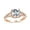 Rose, variant on Bling Jewelry Womens Classic Canary Yellow 3CT CZ Halo Oval Engagement Ring, Rose Gold Plated Silver
