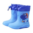 thumbnail image 4 of Otqutp Boys Girls Rain Boots Dinosaur Non-slip Waterproof Rubber Boots Adjustable Drawstring Cuff Outdoor Easy-On Rainboots, 4 of 4