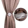 thumbnail image 6 of Fasiaou Magnetic Curtain Tiebacks- with a Thicker Twist Rope & Strong Magnet Tieback Window Treatment Holdbacks Draperies Holders Decorative Drape Handmade Tie Back (Silver, 1), 6 of 6