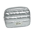 thumbnail image 3 of Neceser de almacenamiento para baño, neceser de maquillaje, multifuncional, elegante, organizador de viaje, para mujer, para artículos de tocador. Plateado, 3 of 9