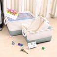 thumbnail image 1 of Canasta de almacenamiento de ropa plegable de tela gris Uxcell S, 1 of 7