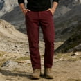 thumbnail image 2 of GUZOM Mens Cargo Pants Wine Quick Dry Lightweight Work Pants for Men Relaxed Fit Utility Pants for Outdoor Hiking Casual with Zipper Pockets,Size XL, 2 of 7