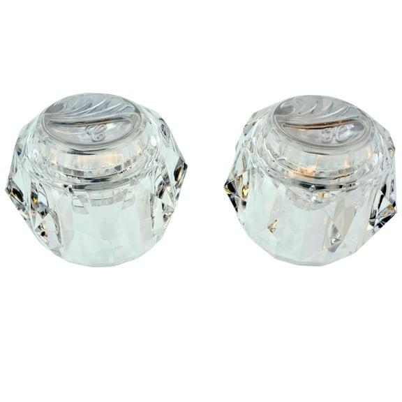 Jones Stephens C25444 2 Hdl Acr Knob For Wide-Spread - Clear