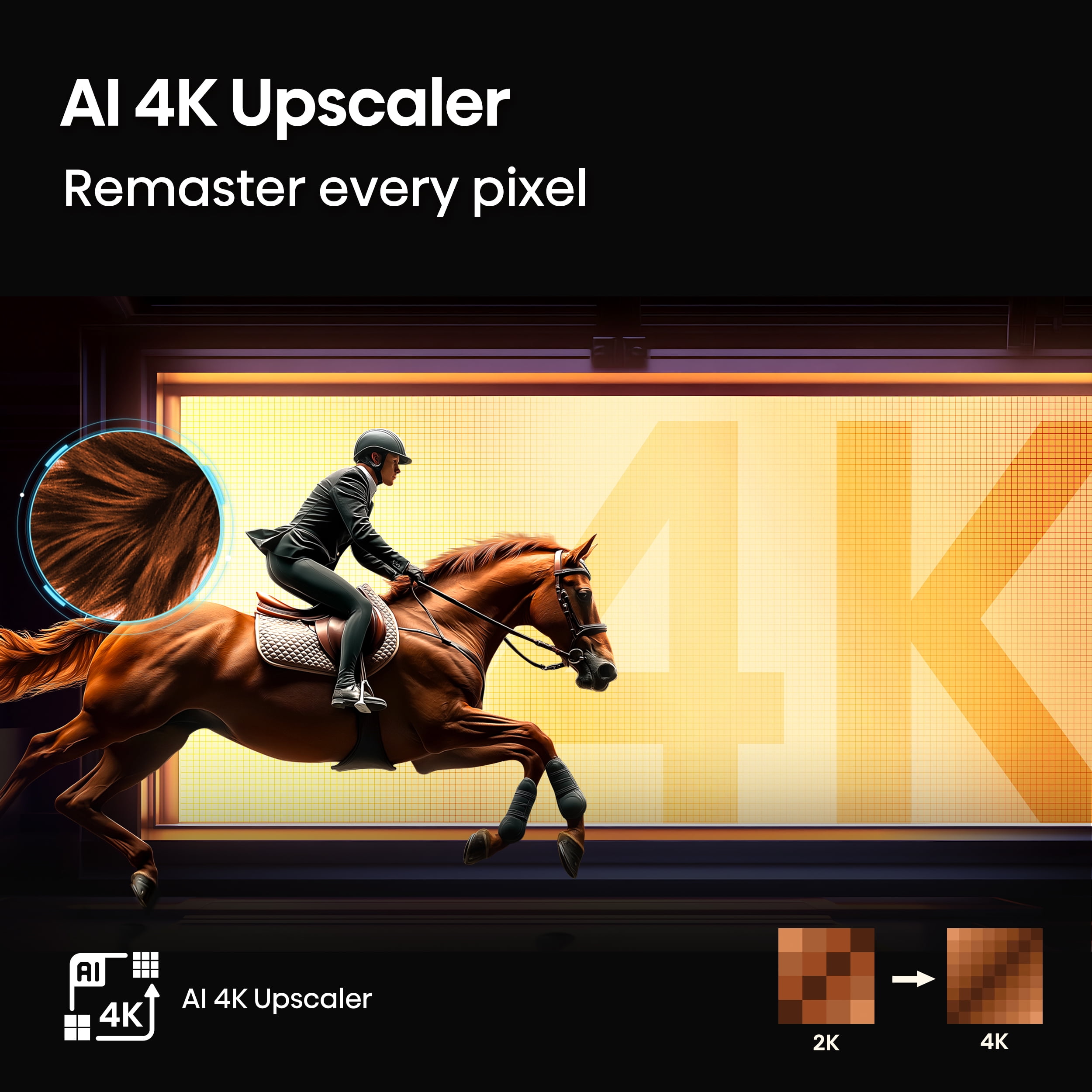 Hisense 50-Inch Class H5 Series 4K UHD HDR Google Smart TV (50H5BG, 2025 Model) - Dolby Vision Gaming, HDR 10, Motion Rate 120, AI Upscaler, DTS Virtual X, Game Mode Plus, Google Assistant Built-In