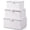 Pure White, variant on Bamboo Decorative Storage Boxes - Set of 3 Woven Lined Storage Basket with Lids, Beige Wicker Lidded Baskets for Home Kitchen Shelf Organizer Decor