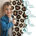 thumbnail image 3 of Blackout Kids Curtains,Black and Brown Leopard Print Children's Insulated Curtains Set Of 2,Bedroom Essentials,Toddler Room Decor 52"x84", 3 of 5