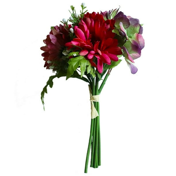 AMERTEER Artificial Flower Bouquet Simulation Flower Table Centerpiece Wedding Floral Decor Fake