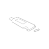 Genuine OE Toyota Sun-Visor - 74320-07010-A0