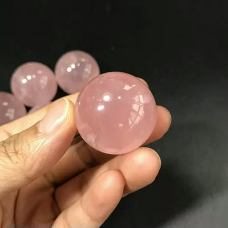 EOEMY Natural Quartz Crystal Healing Gems Sphere Ball Energy Stone Reiki Decor + Stand-Rose Quartz(About 40mm 95G) EOEMY Natural Quartz Crystal Healing Gems Sphere Ball Energy Stone Reiki Decor + Stand-Rose Quartz(About 40mm 95G)