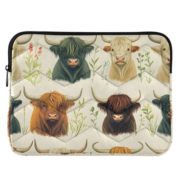 ALAZA Highland Cattles Pattern Laptop Sleeve Case for 13-14 Inch Computer Cover Bag Medium
