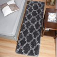 thumbnail image 2 of Alfombra LOCHAS de lujo de felpa Soft Runner de 61 x 183 cm, color gris oscuro, 2 of 7