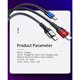 thumbnail image 4 of Inteprter Cable USB tipo C 5A para Mate 30 P30 P20 Pro Lite, de carga rápida USBC tipo C, Cable de USB-C Teléfono y Comunicación azul 2m, 4 of 6