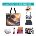 thumbnail image 6 of Naloa Mythical Serpent Mountain Sunrise Tote Bag for Women Large Capacity Shoulder Bag for College Work Travel Shopping, 6 of 8