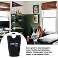 thumbnail image 5 of ORGANIZE MY HOME EXTRA LARGE COLLAPSEABLE LAUNDRY HAMPER DURABLE FABRIC PERFECT FOR DORM ROOMS, BEDROOMS, BATHROOMS, COLLEGE, OR KID'S ROOMS (BLACK), 5 of 7