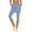 01-Light Blue(Pockets), variant on High-Waisted Skirted Legging Yoga Workout Capri Pants Leggings Tennis Skirts for Women