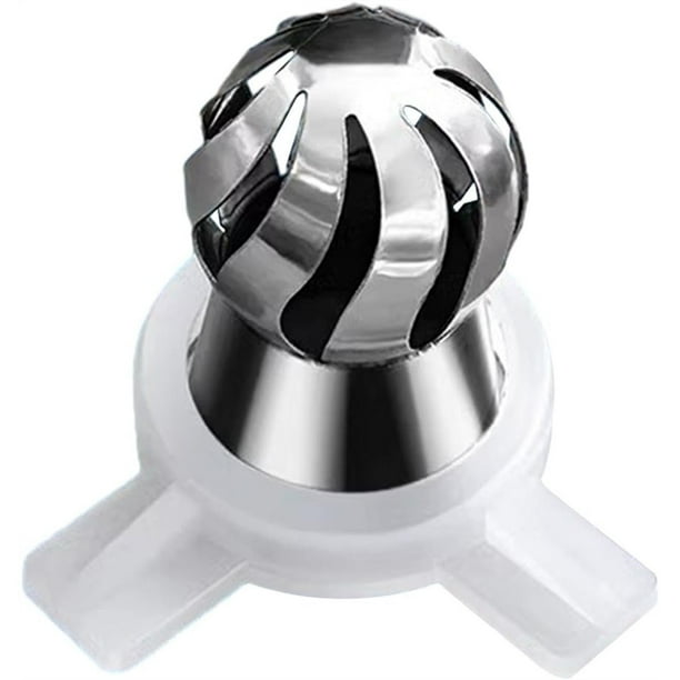 Accesorio para Helado, Tapa de Modelado en Forma de Flor, Acero Inoxidable y Boquilla, Universal para Máquinas de Helado Comunes.