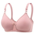 thumbnail image 1 of DPTALR Women's Large Size Thin Comfortable Breathable Push-up Adjustable Bra, 1 of 8