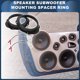 thumbnail image 2 of Anillo Espaciador de Altavoz Unique Bargains Adaptador de Altavoz Tweeter para FORD FOCUS 2004-2010 2 Juegos, 2 of 7
