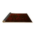 thumbnail image 2 of Ahgly Company Indoor Round Abstract Yellow Contemporary Area Rugs, 5' Round, 2 of 4