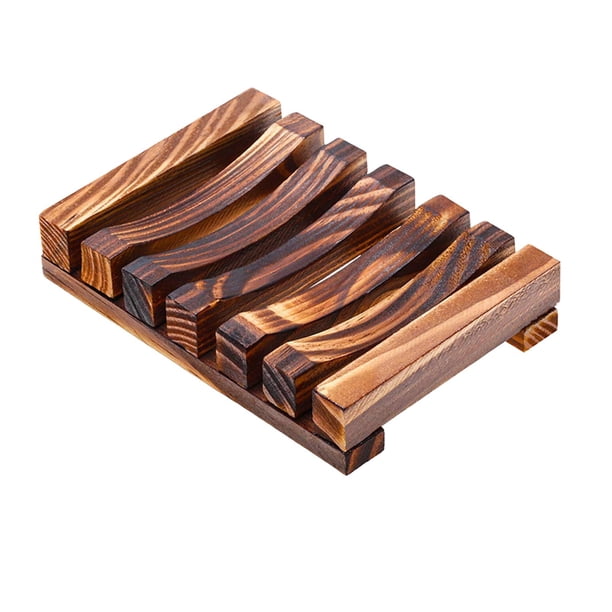 Jabonera, jabonera de viaje, con drenaje automático, fácil de limpiar, sin necesidad de perforar. Marron oscuro