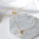 thumbnail image 3 of Collar Simple Oro Plata Color Luna Estrella Cadena Eslabón Colgante Collar para Mujer Charm Joyería Regalos, Juego de 2 Piezas-Plata, Dorado, 3 of 5