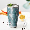 thumbnail image 3 of 30oz Blue Christmas Polar Bear Pattern Tumblers Stainless Steel Tumbler with Lid and Straw,Vacuum Insulated Double Wall Travel Tumbler Cups Mug with Cleaning Brush for Coffee,Tea, 3 of 7